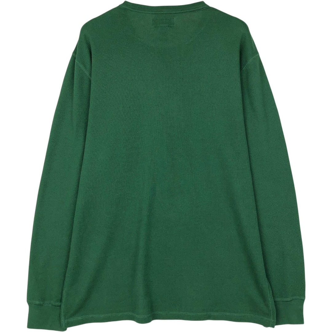Ralph Lauren POLO RALPH LAUREN SLEEPWEAR Thermal Long T-shirt Honeycomb Men's XL cotton green type Vintage Second Hand