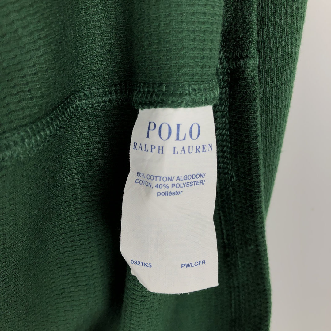 Ralph Lauren POLO RALPH LAUREN SLEEPWEAR Thermal Long T-shirt Honeycomb Men's XL cotton green type Vintage Second Hand