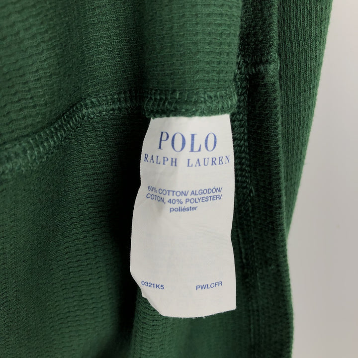 Ralph Lauren POLO RALPH LAUREN SLEEPWEAR Thermal Long T-shirt Honeycomb Men's XL cotton green type Vintage Second Hand