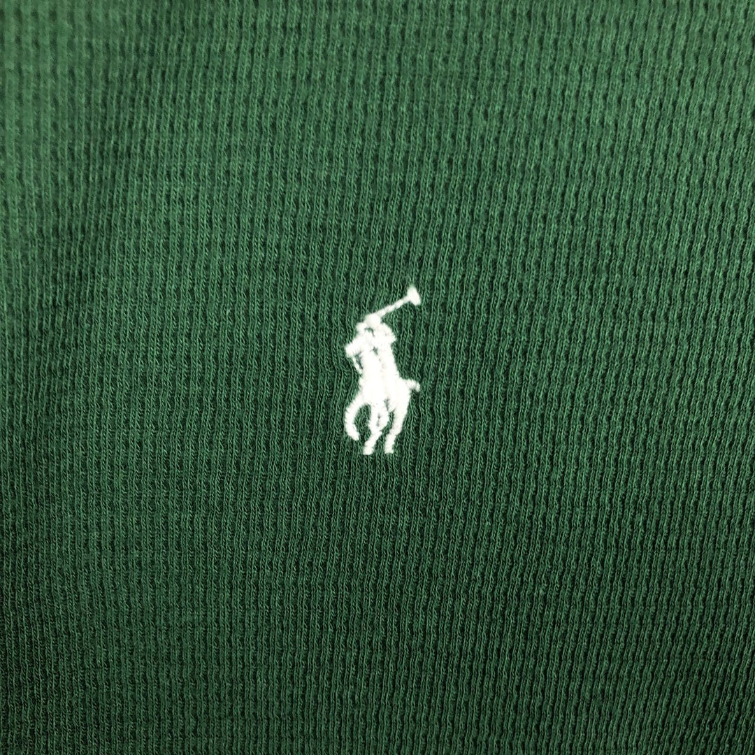 Ralph Lauren POLO RALPH LAUREN SLEEPWEAR Thermal Long T-shirt Honeycomb Men's XL cotton green type Vintage Second Hand