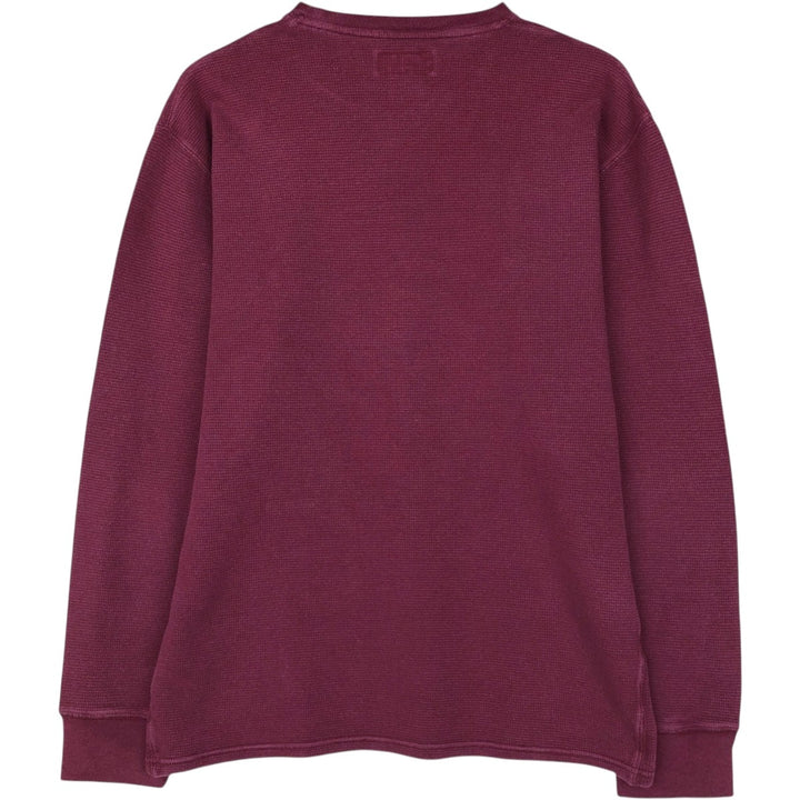 Ralph Lauren POLO RALPH LAUREN Thermal Ron T Waffle Men's L size cotton red type Vintage Second Hand