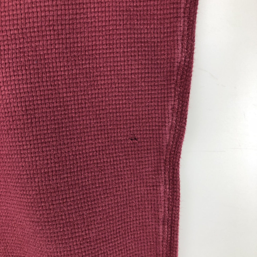 Ralph Lauren POLO RALPH LAUREN Thermal Ron T Waffle Men's L size cotton red type Vintage Second Hand