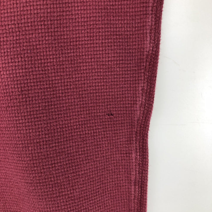 Ralph Lauren POLO RALPH LAUREN Thermal Ron T Waffle Men's L size cotton red type Vintage Second Hand