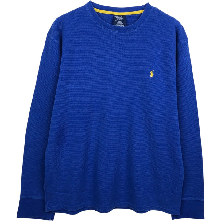 Ralph Lauren POLO RALPH LAUREN SLEEPWEAR long-sleeved T-shirt, men's size XL cotton blue type Vintage Second Hand