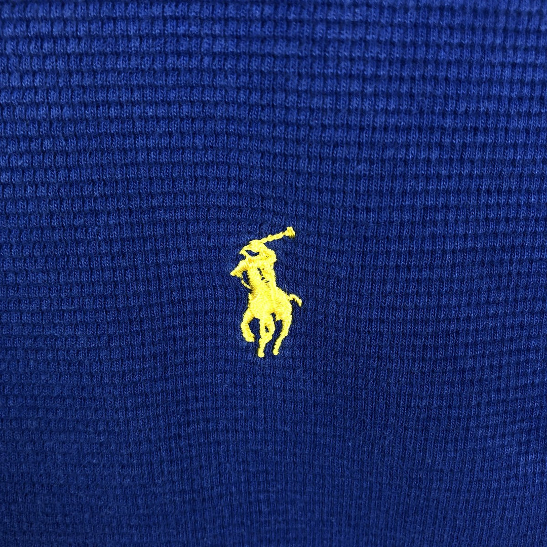 Ralph Lauren POLO RALPH LAUREN SLEEPWEAR long-sleeved T-shirt, men's size XL cotton blue type Vintage Second Hand
