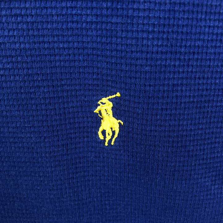 Ralph Lauren POLO RALPH LAUREN SLEEPWEAR long-sleeved T-shirt, men's size XL cotton blue type Vintage Second Hand