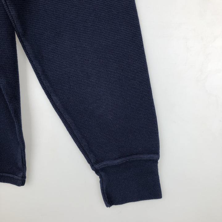Ralph Lauren POLO RALPH LAUREN Thermal Ron T Waffle Men's L size cotton navy blue type Vintage Second Hand
