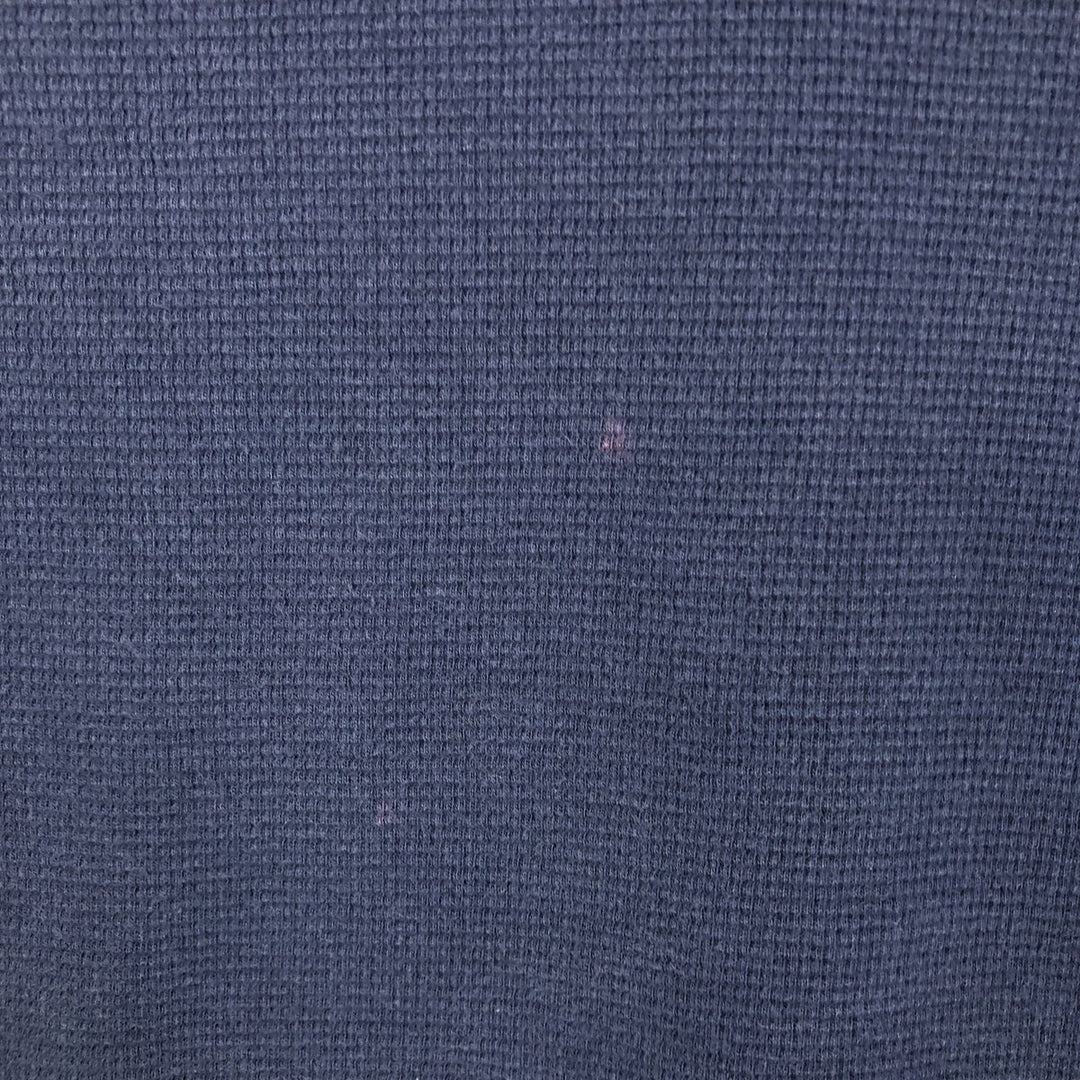 Ralph Lauren POLO RALPH LAUREN SLEEPWEAR Thermal Long T-shirt Waffle Men's L size cotton navy blue type Vintage Second Hand