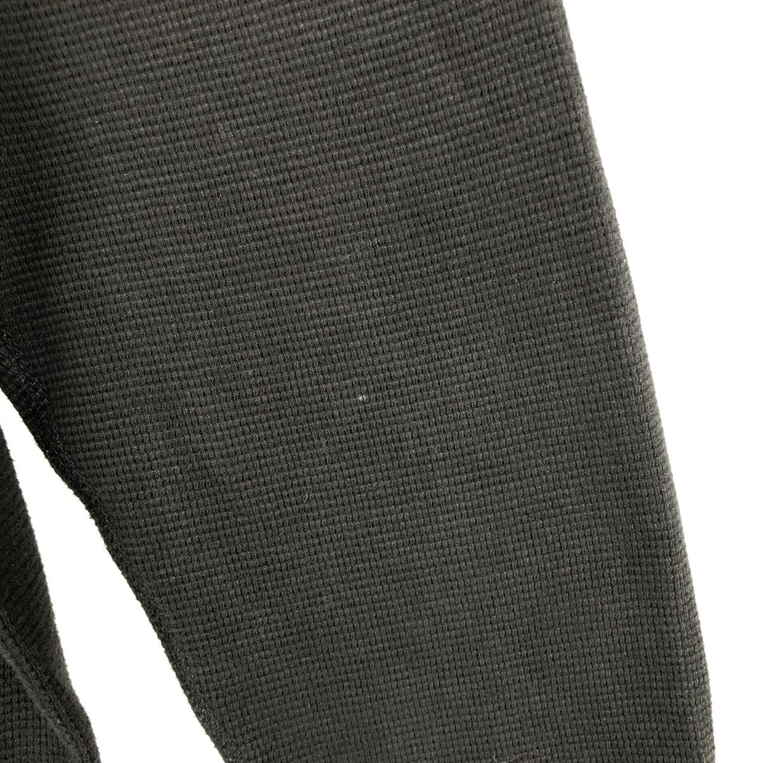 Ralph Lauren POLO RALPH LAUREN SLEEPWEAR Thermal Long T-shirt Waffle Men's L size cotton black type Vintage Second Hand