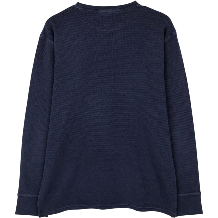 Ralph Lauren POLO RALPH LAUREN SLEEPWEAR Thermal Long T-Shirt, Men's Size L cotton navy blue type Vintage Second Hand