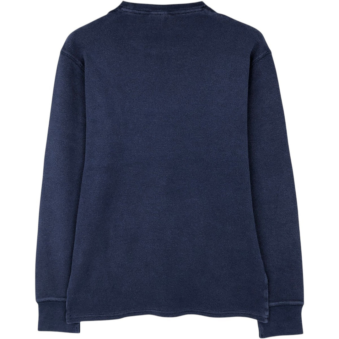 Ralph Lauren POLO RALPH LAUREN SLEEPWEAR Thermal Long T-Shirt, Men's Size Medium cotton navy blue type Vintage Second Hand