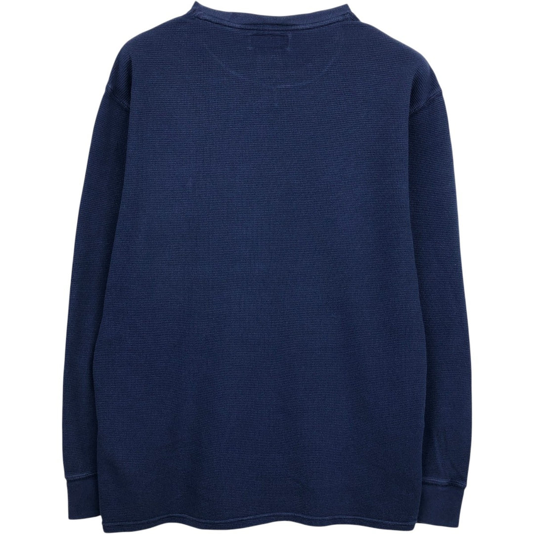 Ralph Lauren POLO RALPH LAUREN Thermal Long T-Shirt Men's XL cotton navy blue type Vintage Second Hand