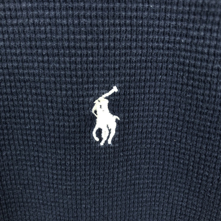 Ralph Lauren POLO RALPH LAUREN Thermal Long T-Shirt Men's XL cotton navy blue type Vintage Second Hand