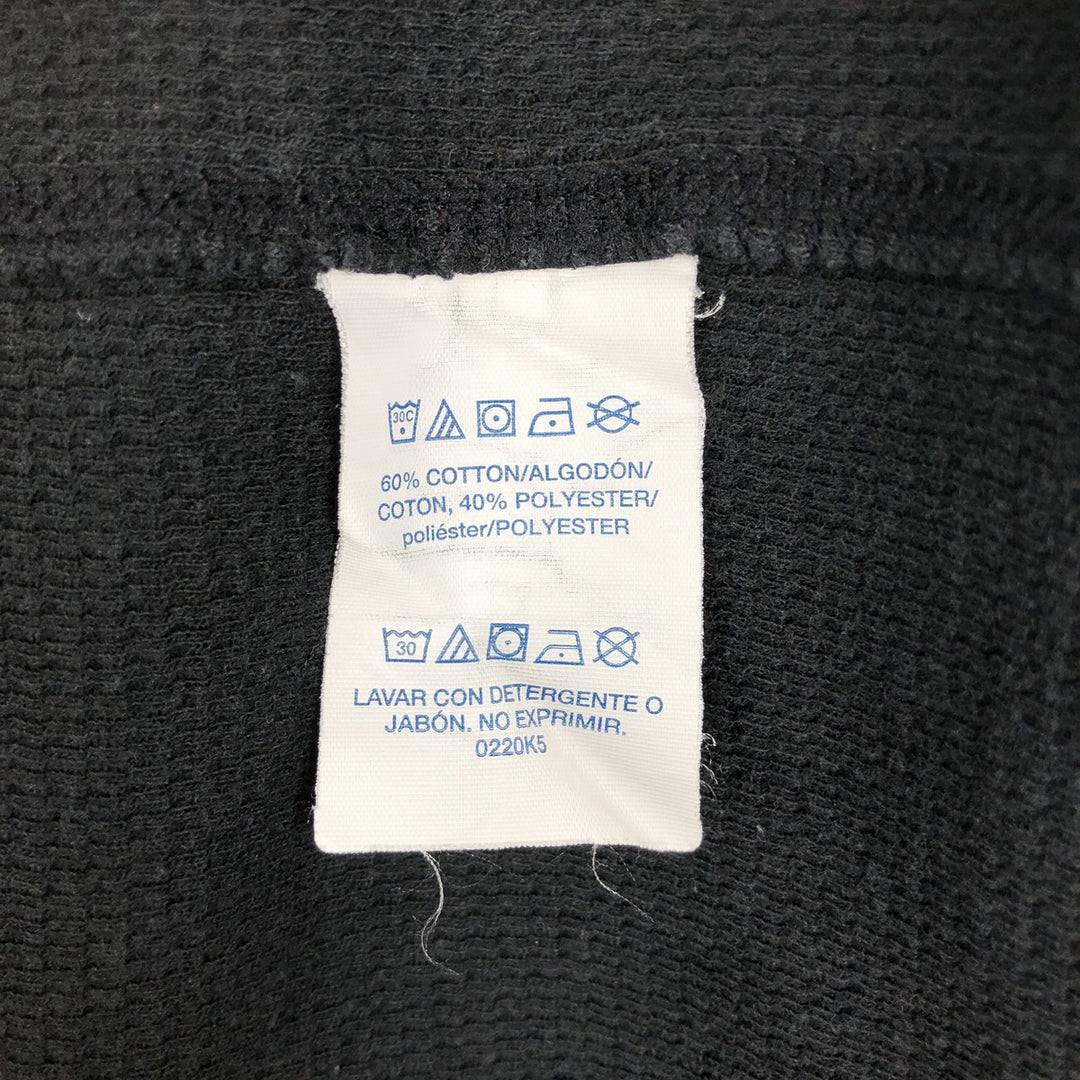 Ralph Lauren POLO RALPH LAUREN SLEEPWEAR Thermal Long T-shirt Honeycomb Men's L size cotton black type Vintage Second Hand