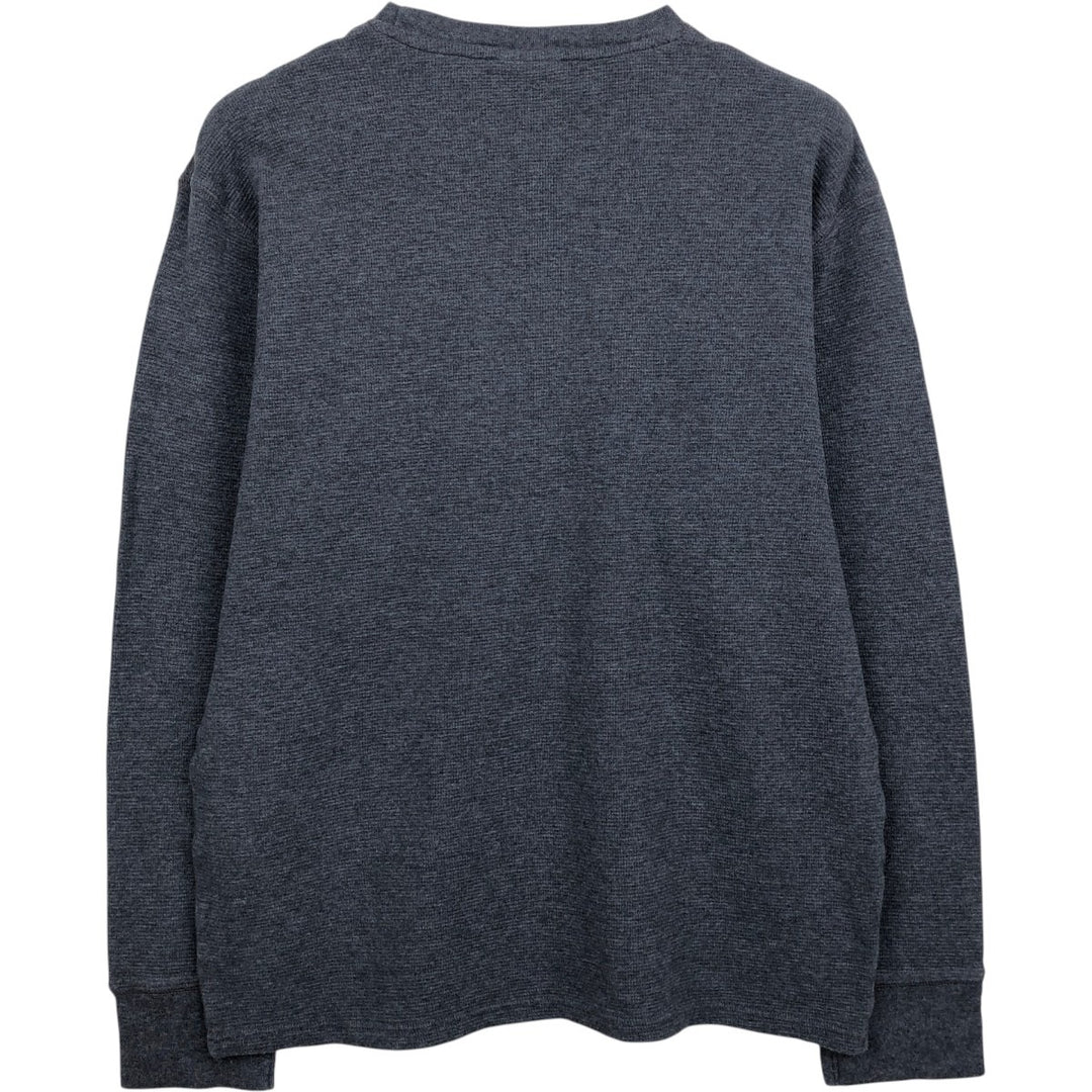 Ralph Lauren POLO RALPH LAUREN SLEEPWEAR long-sleeved T-shirt, men's size XL cotton Charcoal Vintage Second Hand