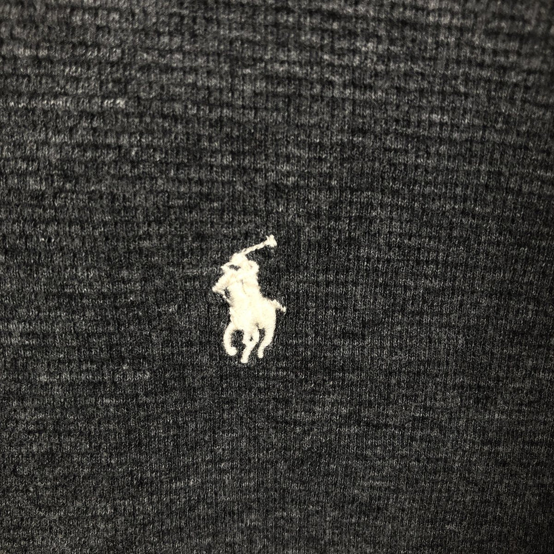 Ralph Lauren POLO RALPH LAUREN SLEEPWEAR long-sleeved T-shirt, men's size XL cotton Charcoal Vintage Second Hand