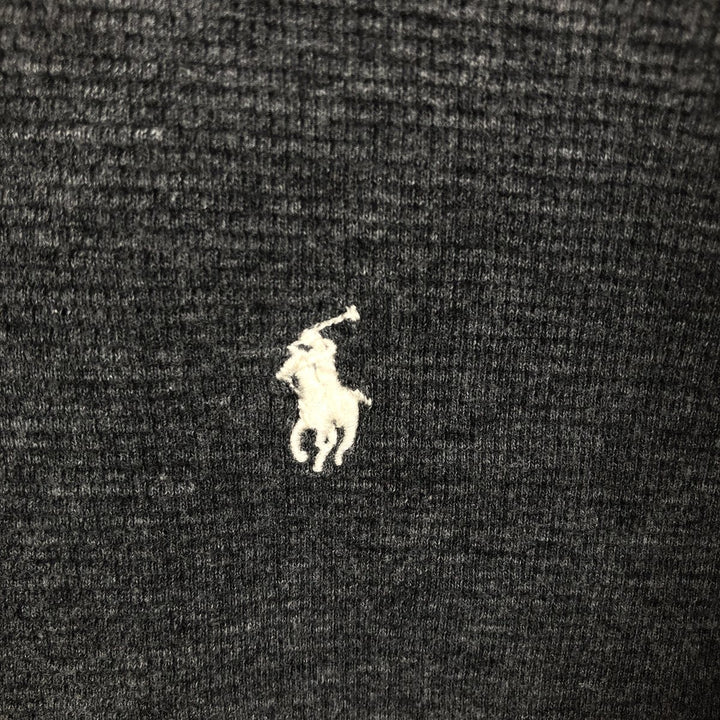 Ralph Lauren POLO RALPH LAUREN SLEEPWEAR long-sleeved T-shirt, men's size XL cotton Charcoal Vintage Second Hand