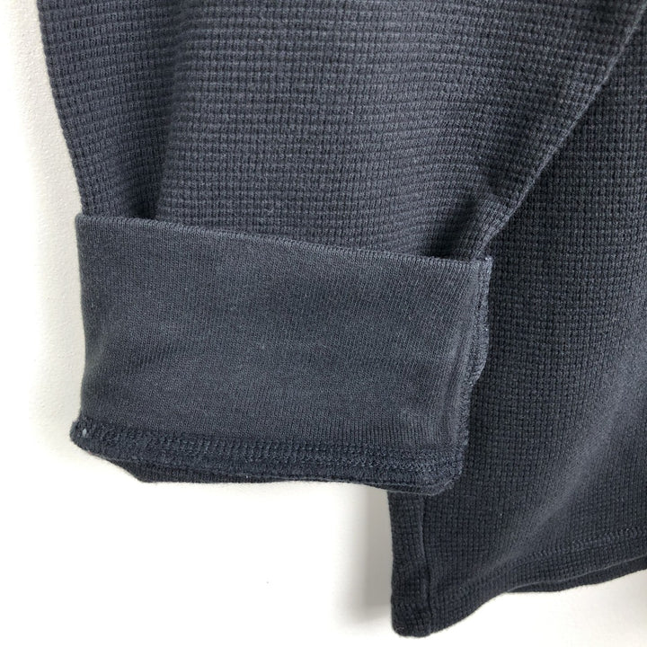 Ralph Lauren POLO RALPH LAUREN SLEEPWEAR Thermal Long T-shirt Waffle Men's XL cotton black type Vintage Second Hand