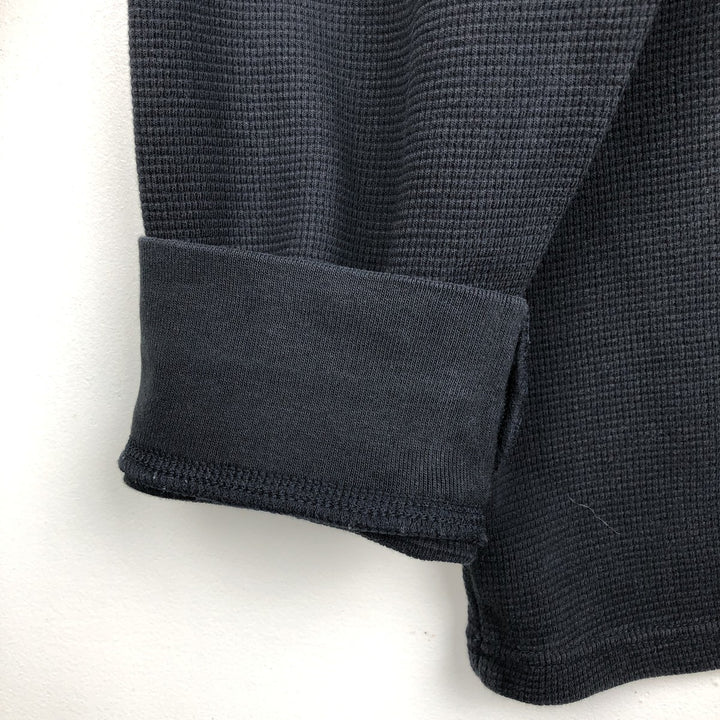 Ralph Lauren POLO RALPH LAUREN SLEEPWEAR Thermal Long T-shirt Waffle Men's XL cotton black type Vintage Second Hand