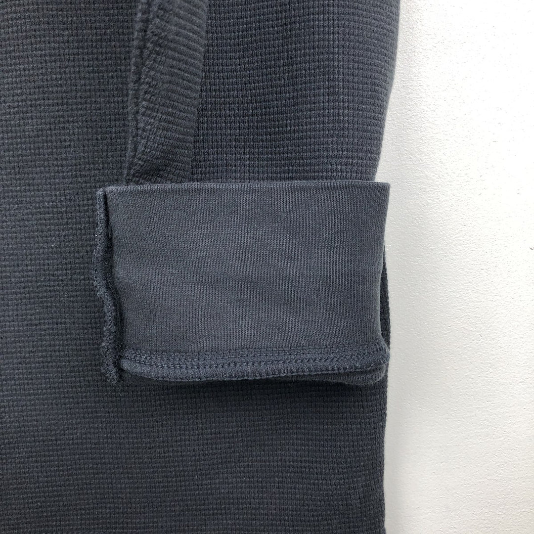 Ralph Lauren POLO RALPH LAUREN SLEEPWEAR Thermal Long T-shirt Waffle Men's XL cotton black type Vintage Second Hand