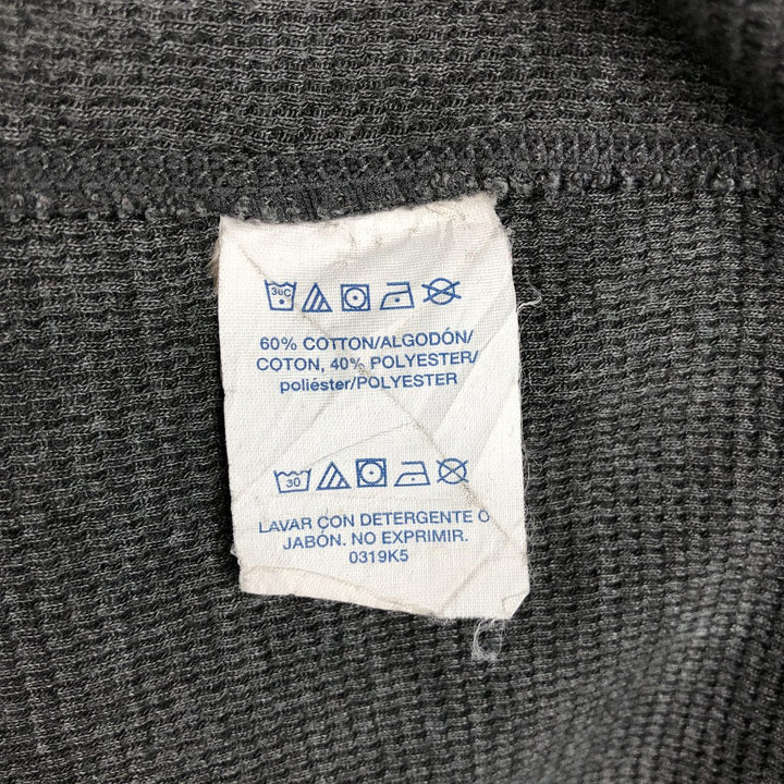 Ralph Lauren POLO RALPH LAUREN SLEEPWEAR Thermal Long T-shirt Honeycomb Men's L size cotton Charcoal Vintage Second Hand