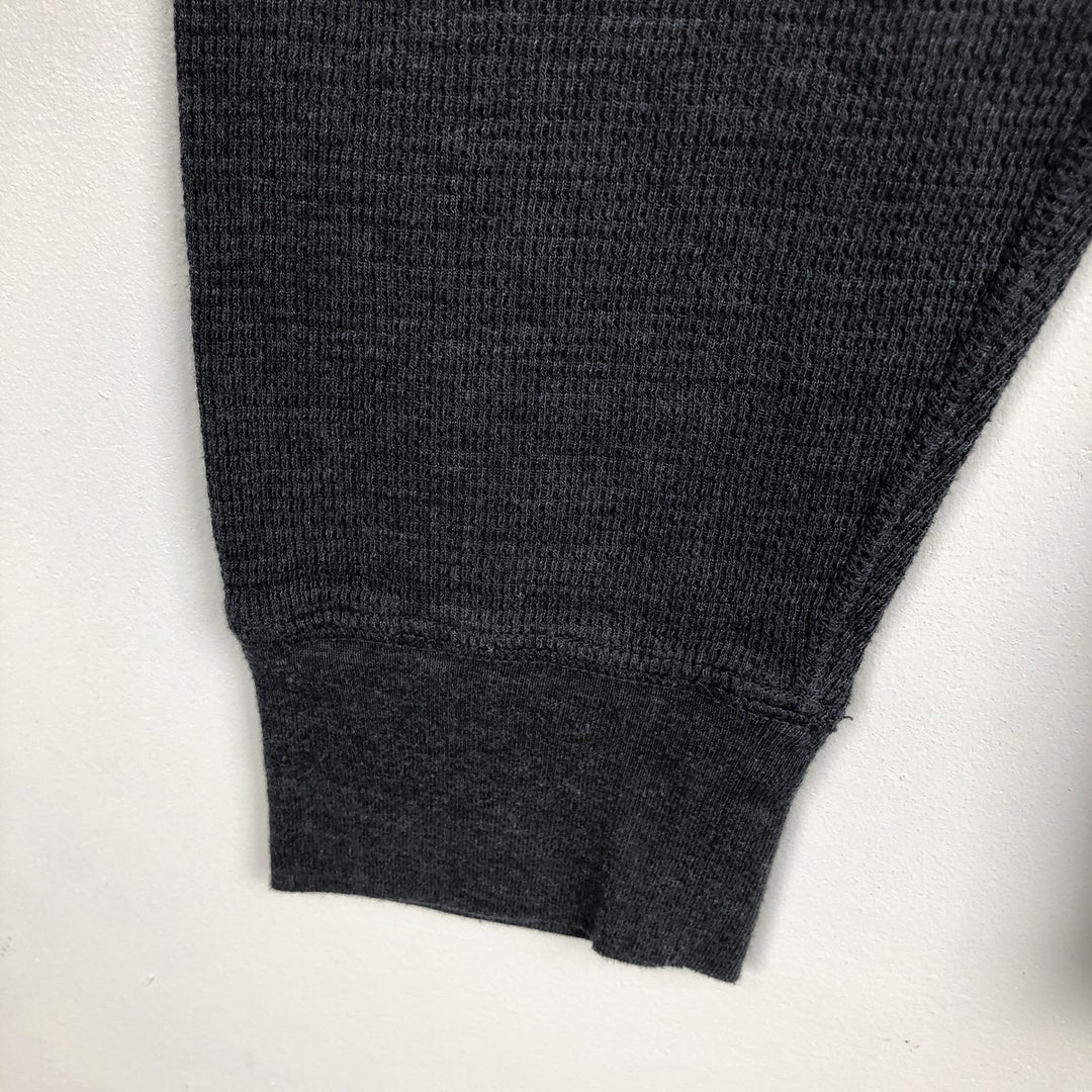 Ralph Lauren POLO RALPH LAUREN SLEEPWEAR Thermal Long T-shirt Honeycomb Men's L size cotton Charcoal Vintage Second Hand