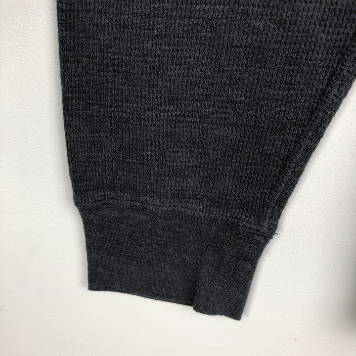 Ralph Lauren POLO RALPH LAUREN SLEEPWEAR Thermal Long T-shirt Honeycomb Men's L size cotton Charcoal Vintage Second Hand