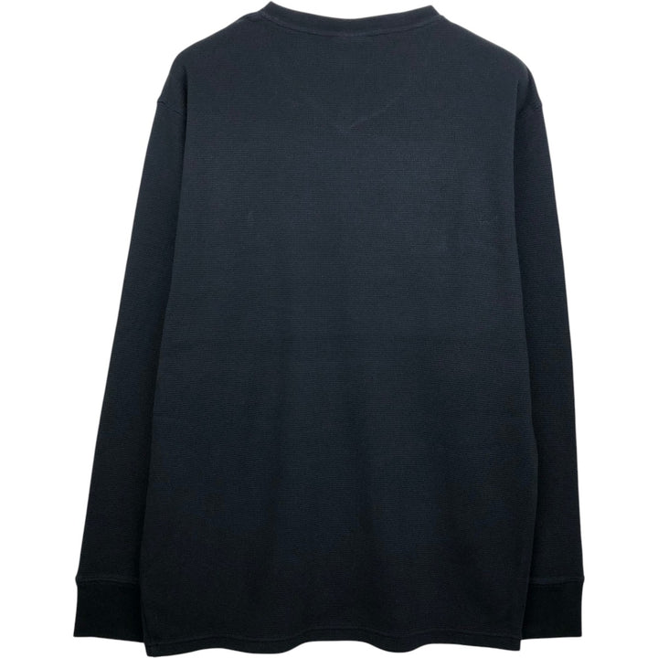 Ralph Lauren POLO RALPH LAUREN SLEEPWEAR Thermal Long T-shirt Waffle Men's XXL cotton black type Vintage Second Hand