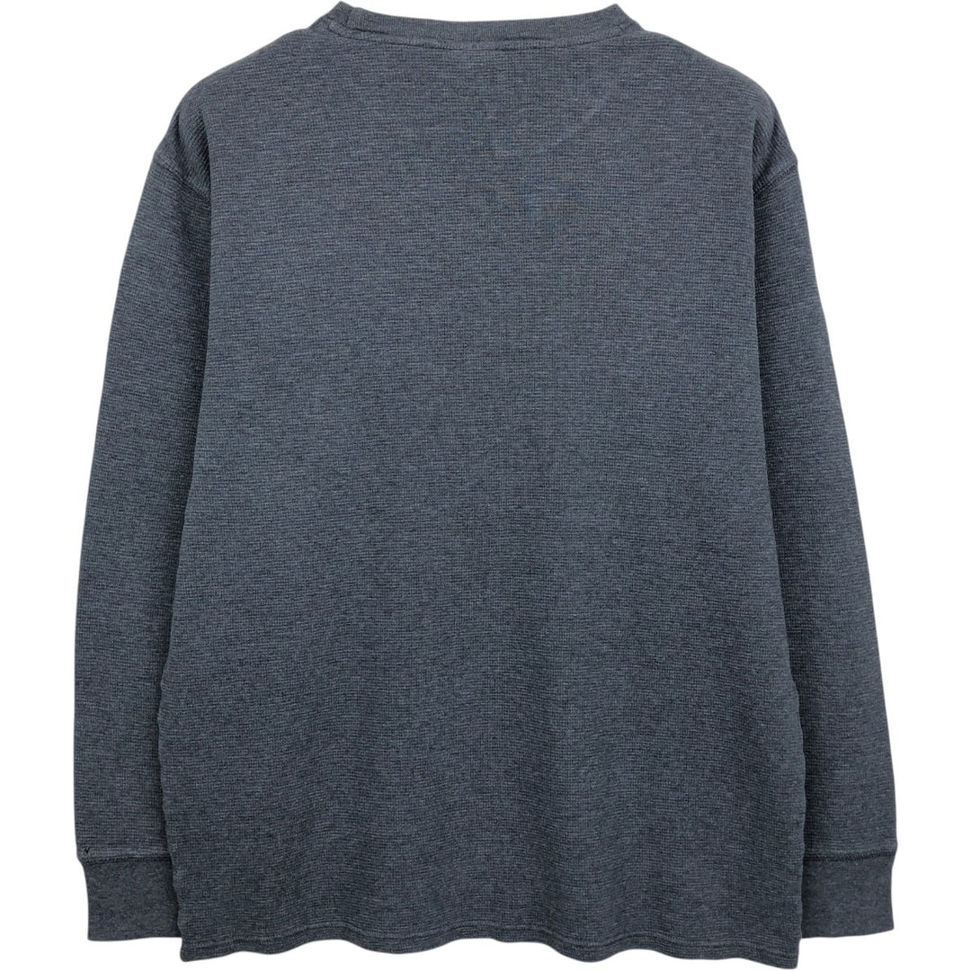 Ralph Lauren POLO RALPH LAUREN SLEEPWEAR Thermal Long T-shirt Waffle Men's XL cotton Charcoal Vintage Second Hand