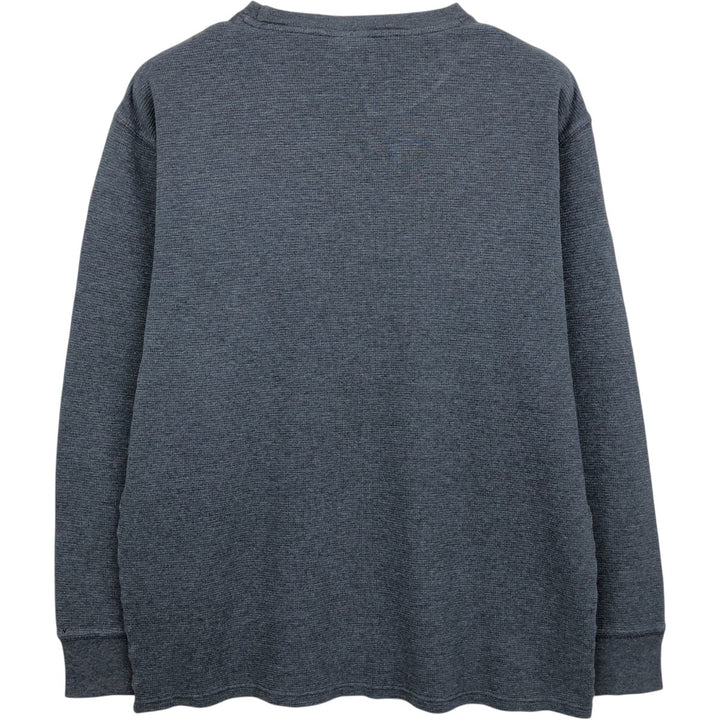 Ralph Lauren POLO RALPH LAUREN SLEEPWEAR Thermal Long T-shirt Waffle Men's XL cotton Charcoal Vintage Second Hand