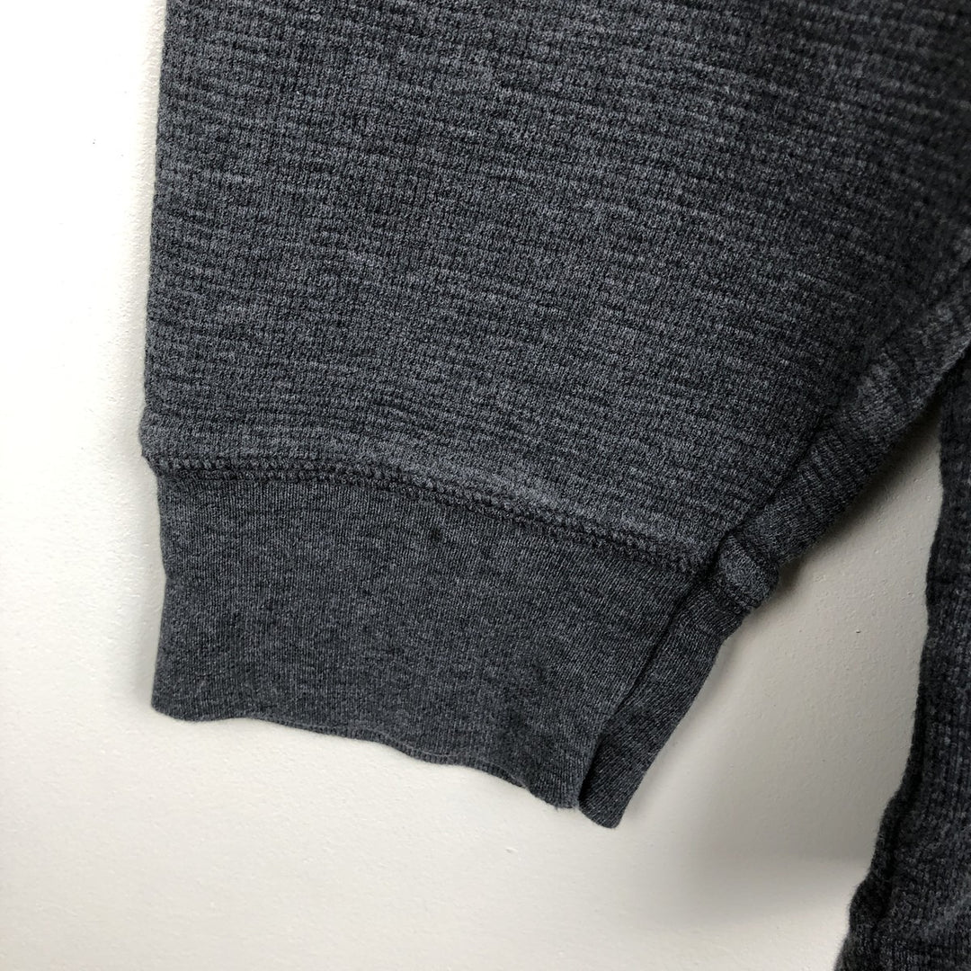 Ralph Lauren POLO RALPH LAUREN SLEEPWEAR Thermal Long T-shirt Waffle Men's XL cotton Charcoal Vintage Second Hand