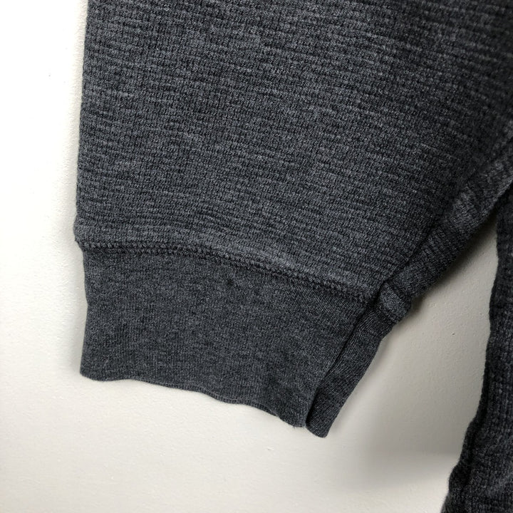 Ralph Lauren POLO RALPH LAUREN SLEEPWEAR Thermal Long T-shirt Waffle Men's XL cotton Charcoal Vintage Second Hand