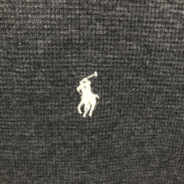 Ralph Lauren POLO RALPH LAUREN Thermal Long T-shirt Waffle Men's XL cotton Charcoal Vintage Second Hand