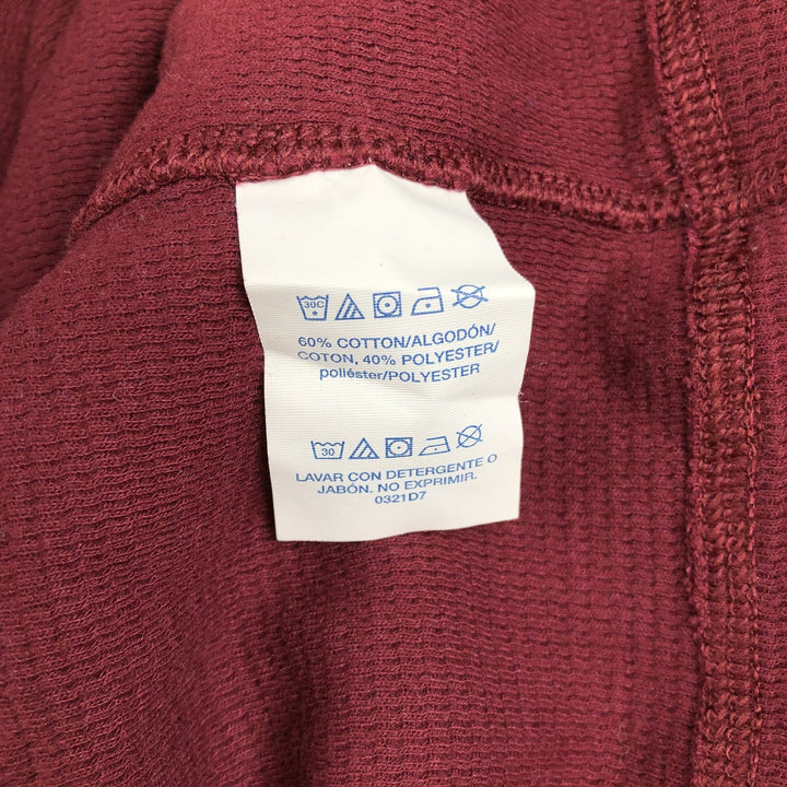 Ralph Lauren POLO RALPH LAUREN SLEEPWEAR Thermal Long T-Shirt, Men's Size Medium cotton burgundy type Vintage Second Hand