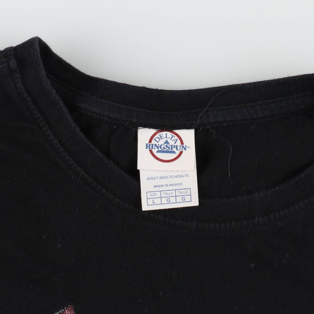DELTA METALLICA Band T-shirt (Men's size L) cotton black type Vintage Second Hand