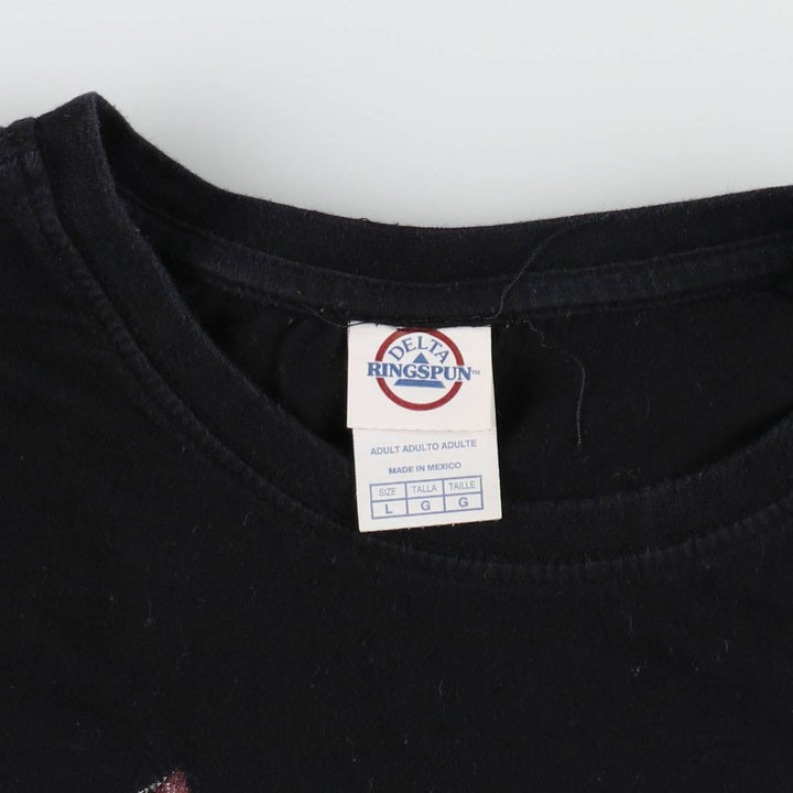DELTA METALLICA Band T-shirt (Men's size L) cotton black type Vintage Second Hand