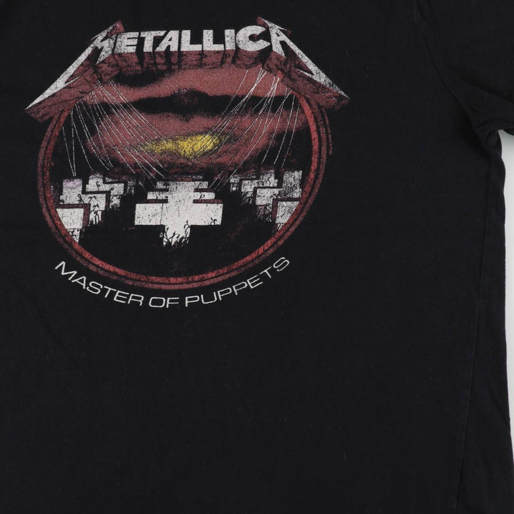 DELTA METALLICA Band T-shirt (Men's size L) cotton black type Vintage Second Hand