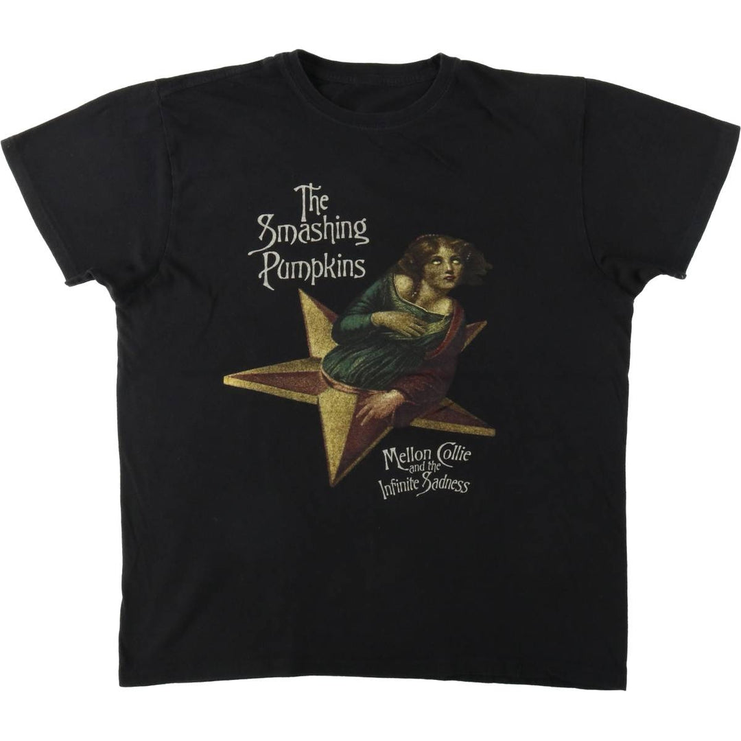 THE SMASHING PUMPKINS Smashing Pumpkins Band T-shirt Band T Men's L size cotton black type Vintage Second Hand