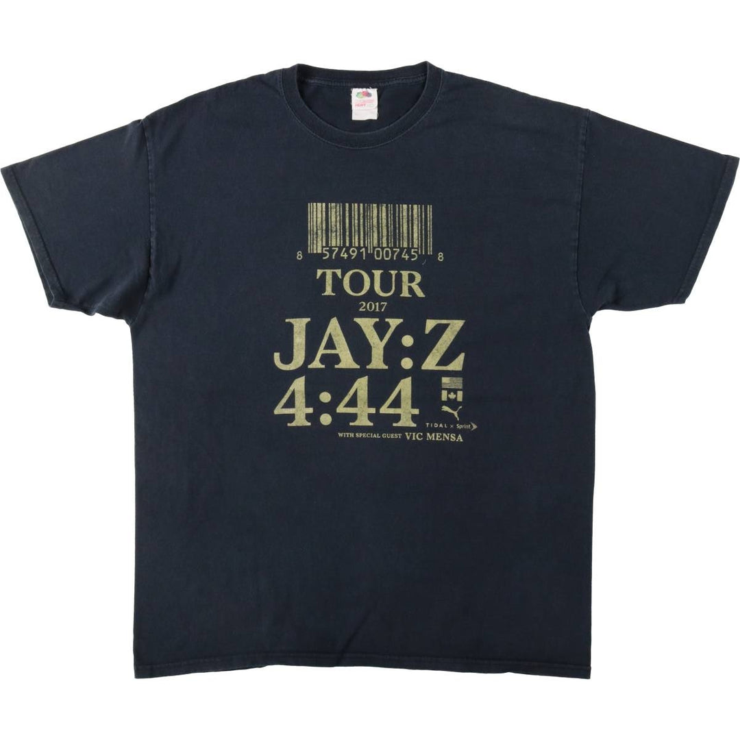 Fruit of the Loom Heavy Cotton HD Jay Z Rap T-Shirt (Men's XL equivalent) cotton black type Vintage Second Hand