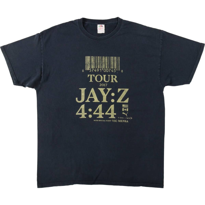 Fruit of the Loom Heavy Cotton HD Jay Z Rap T-Shirt (Men's XL equivalent) cotton black type Vintage Second Hand