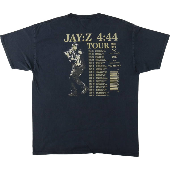 Fruit of the Loom Heavy Cotton HD Jay Z Rap T-Shirt (Men's XL equivalent) cotton black type Vintage Second Hand