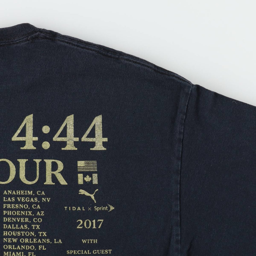 Fruit of the Loom Heavy Cotton HD Jay Z Rap T-Shirt (Men's XL equivalent) cotton black type Vintage Second Hand