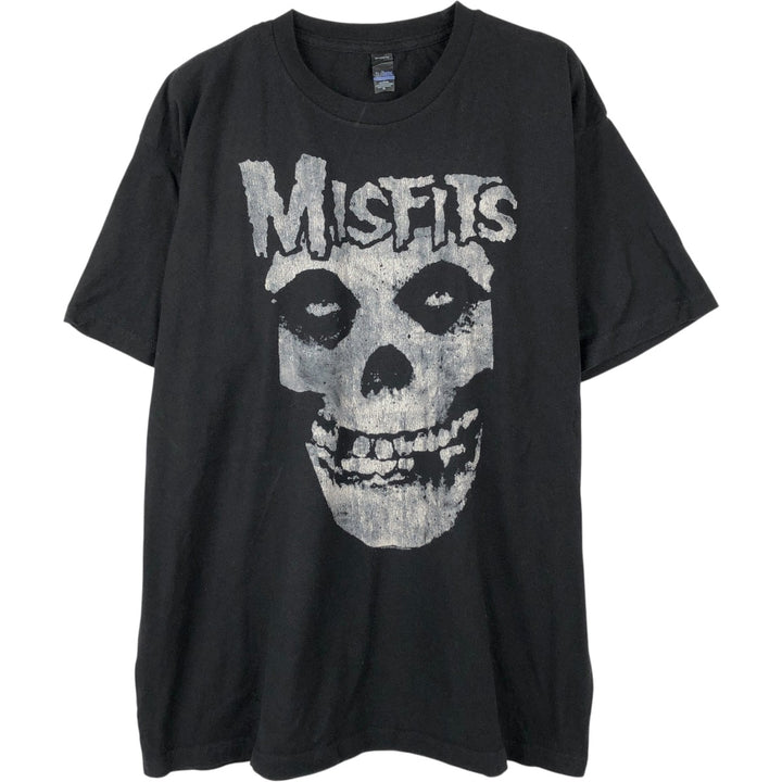 TULTEX MISFITS Band T-Shirt, Men's Size XL (approx.) cotton black type Vintage Second Hand