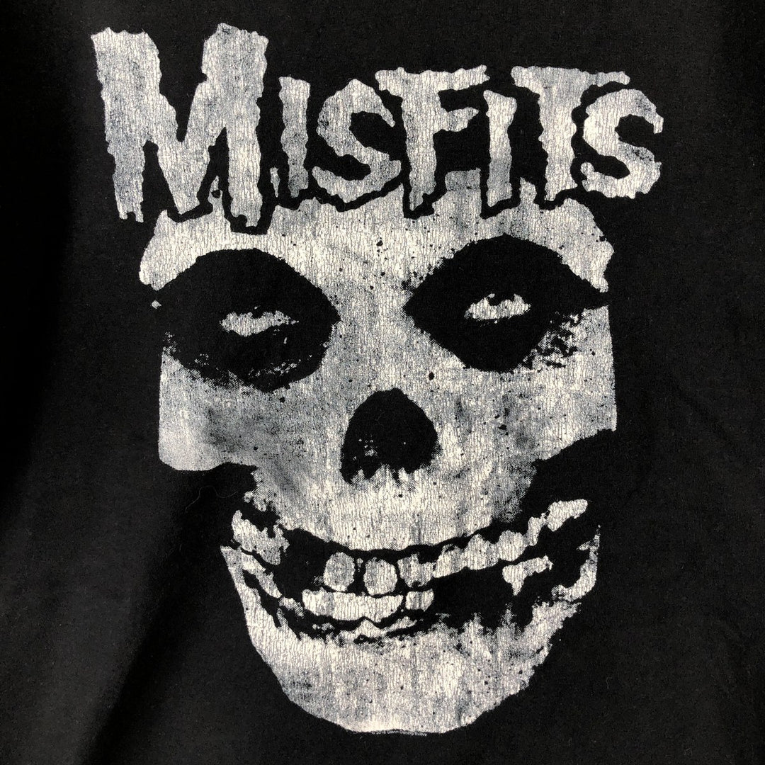 TULTEX MISFITS Band T-Shirt, Men's Size XL (approx.) cotton black type Vintage Second Hand