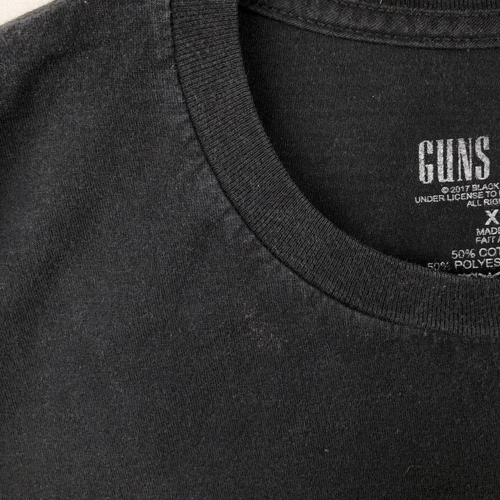 GUNS N' ROSES Guns N' Roses Band T-Shirt Band Tee Men's XL cotton black type Vintage Second Hand