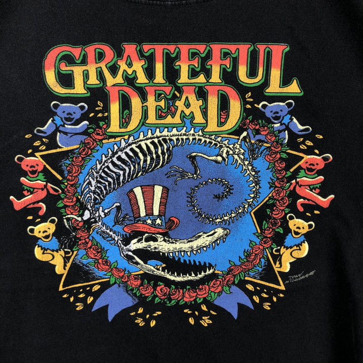 Gildan Grateful Dead Band T-Shirt (Men's Size L) cotton black type Vintage Second Hand