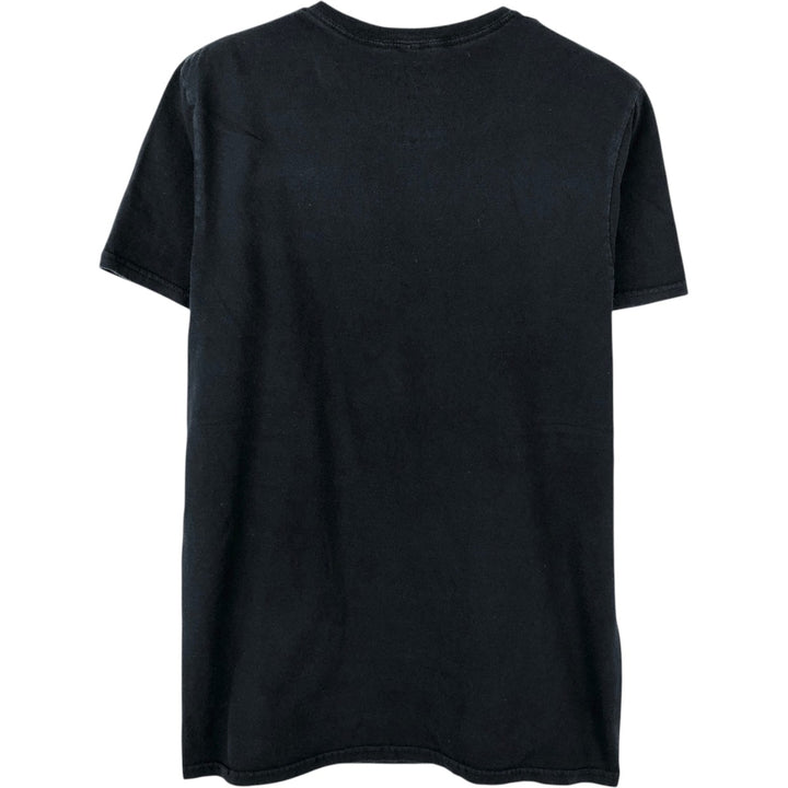 SLAYER Skull Pattern Band T-Shirt, Men's Medium cotton black type Vintage Second Hand