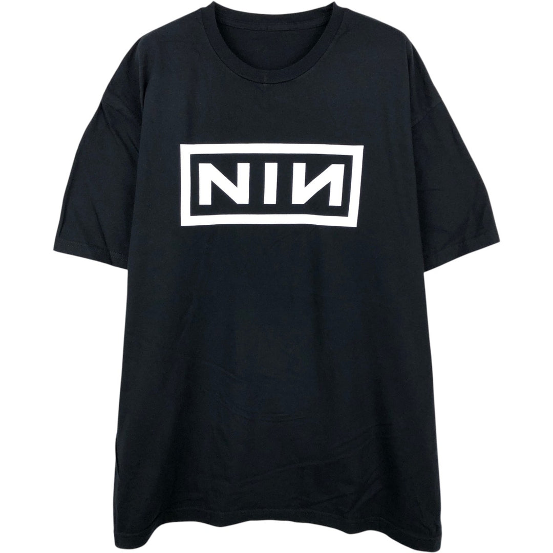 NINE INCHI NAILS Band T-shirt (Men's size L) unclear black type Vintage Second Hand