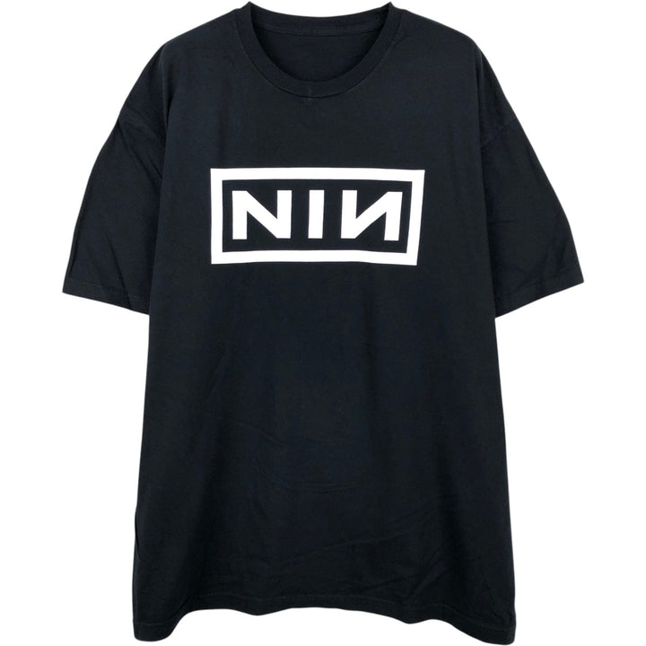 NINE INCHI NAILS Band T-shirt (Men's size L) unclear black type Vintage Second Hand
