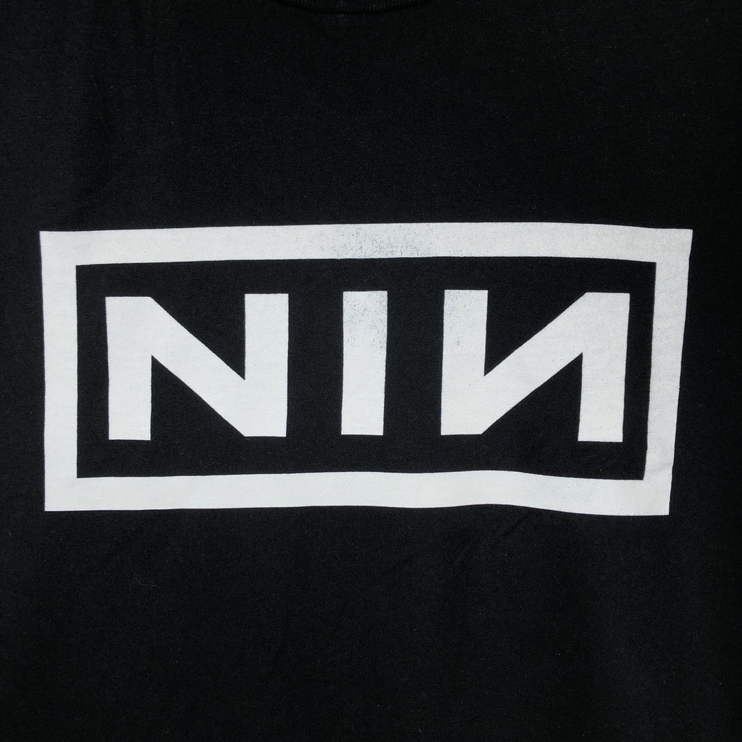 NINE INCHI NAILS Band T-shirt (Men's size L) unclear black type Vintage Second Hand